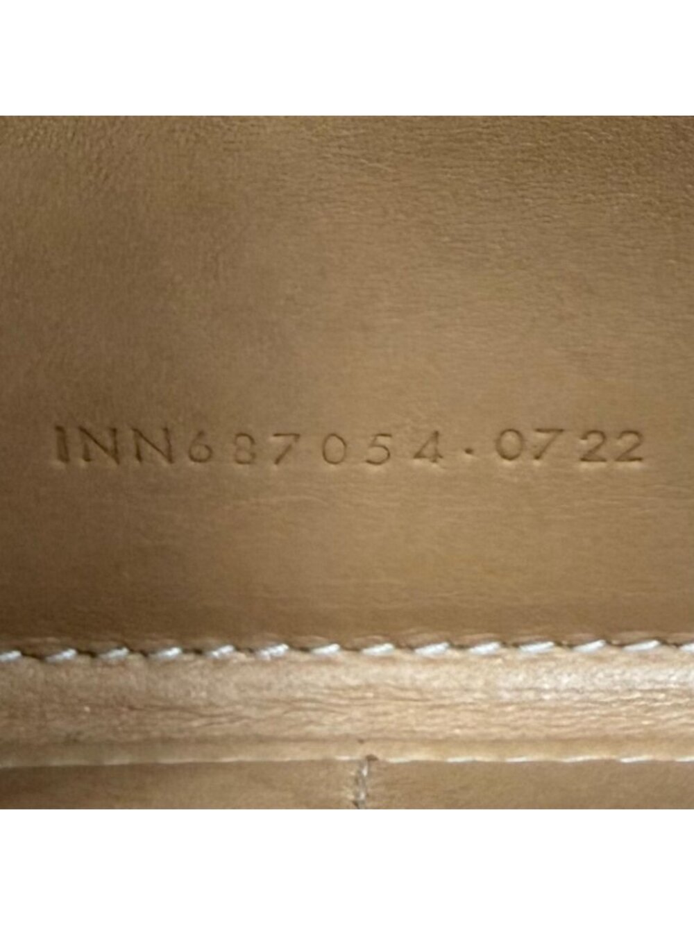 Saint Laurent Paris Logo Stamp Leather Zip Around Wallet Light Brown - Picture 11 of 13